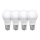 PACK 4x Lâmpadas LED ECOLINE A60 E27/10W/230V 4,000K - Brilagi