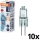 Pack de 10 lâmpadas para forno HALOSTAR G4/20W/12V 2700K - Osram
