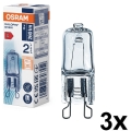 Pack de 3 lâmpadas para forno HALOPIN G9/25W/230V 2700K - Osram