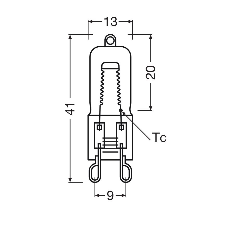 Pack de 3 lâmpadas para forno HALOPIN G9/25W/230V 2700K - Osram