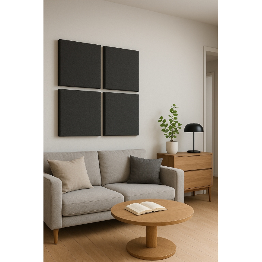 Painel acústico SILENCE 58x58 cm antracite
