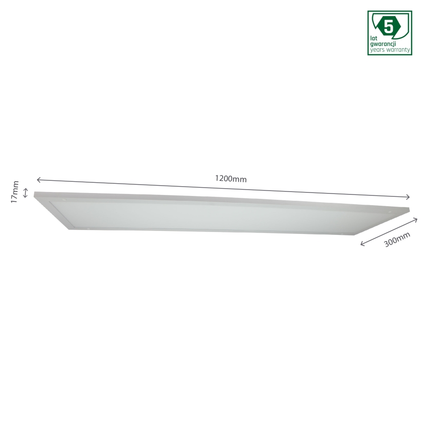 Painel de encastrar LED ALGINE DUO 2em1 LED/30W/230V 120x30 cm