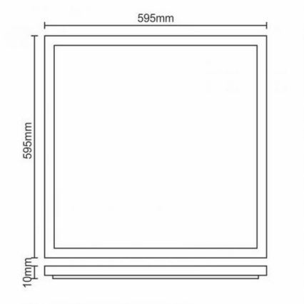 Painel de encastrar LED LED/40W/230V 4500K