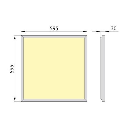 Painel de encastrar LED OREGA PLUS 60 LED/50W/230V 4000K IP40