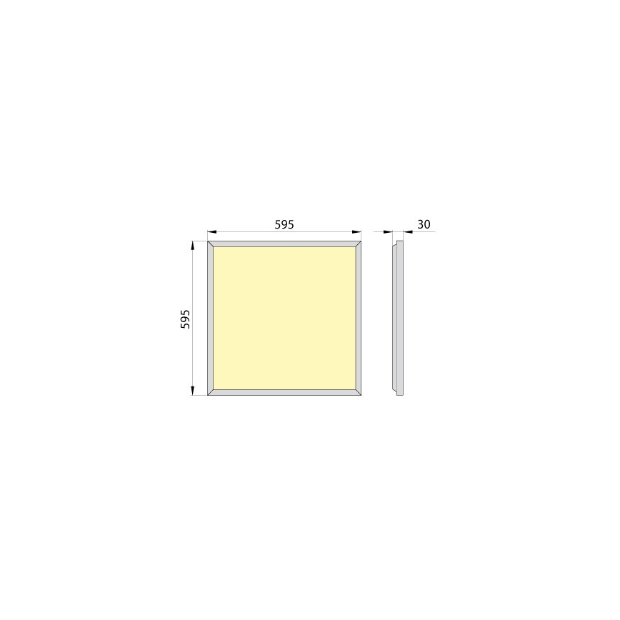 Painel de encastrar LED OREGA PLUS 60 LED/50W/230V 4000K IP40