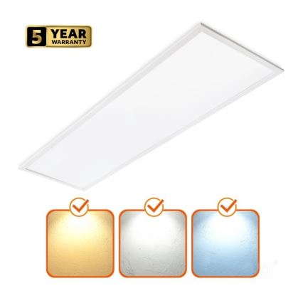 Painel embutido LED com regulação CAPRI LED/25/36/40W/230V 3000/4000/5700K IP44 30x120 cm