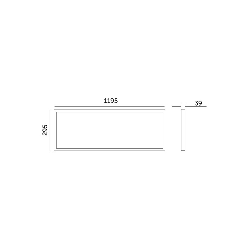 Painel integrado LED BRISBANE LED/36W/230V 4000K 29,5x119 cm branco