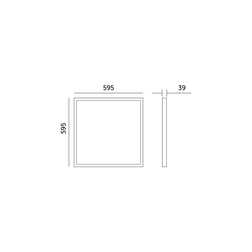 Painel integrado LED BRISBANE LED/36W/230V 4000K 59,5x59,5 cm branco