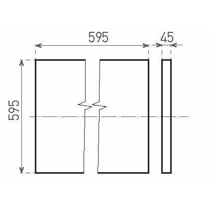 Painel integrado LED ILLY LED/42W/230V