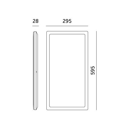 Painel integrado LED NIVERA LED/32W/230V IP54 3000/4000/6000K 29,5x59,5 cm branco
