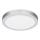 Painel LED 2 em 1 para sobrepor/encastrar 18W/230V 3000/4000/6000K Ø 22,5 cm IP54 prateado