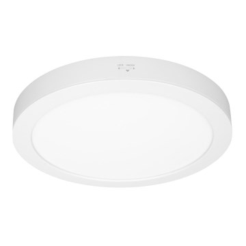 Painel LED 2 em 1 sobrepor/embutir 24W/230V 3000/4000/6000K Ø 30 cm IP54 branco