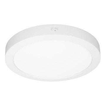 Painel LED 2 em 1 sobrepor/encastrável 18W/230V 3000/4000/6000K Ø22,5 cm IP54 branco