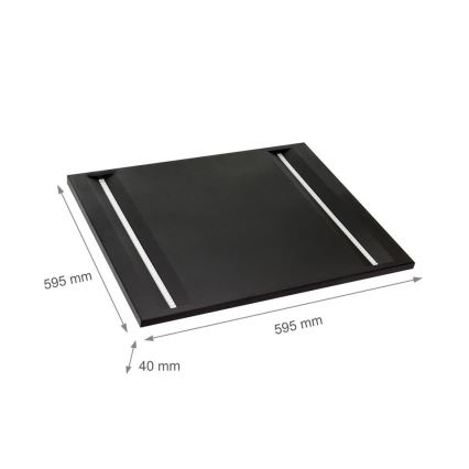 Painel LED ALGINE LED/44W/230V 60x60 cm 4000K UGR16 preto