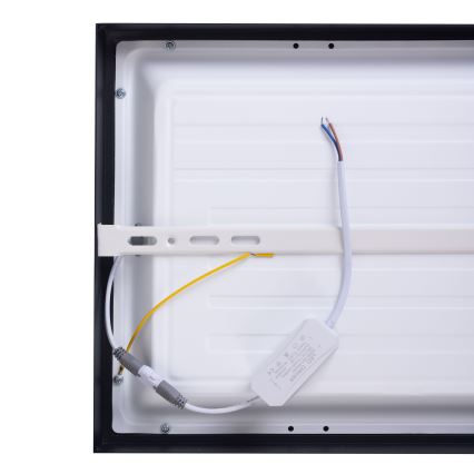 Painel LED LED/36W/230V 4000K 30x60 cm preto
