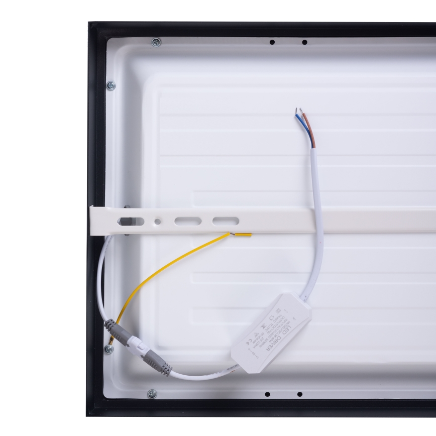 Painel LED LED/36W/230V 4000K 30x60 cm preto