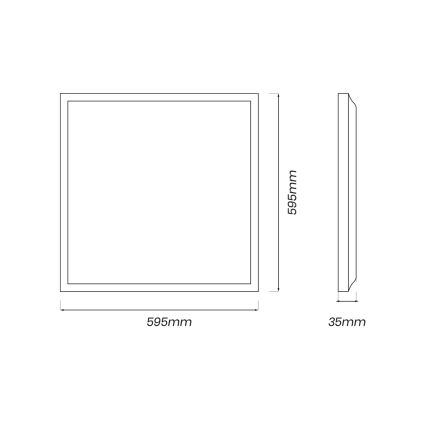 Painel LED LED/40W/230V 4000K 60x60 cm