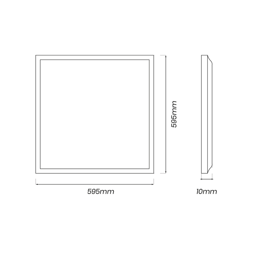 Painel LED LED/48W/230V 4000K 60x60 cm