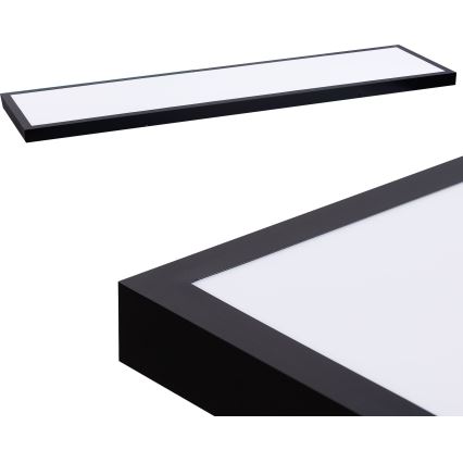 Painel LED LED/60W/230V 4000K 30x120 cm preto