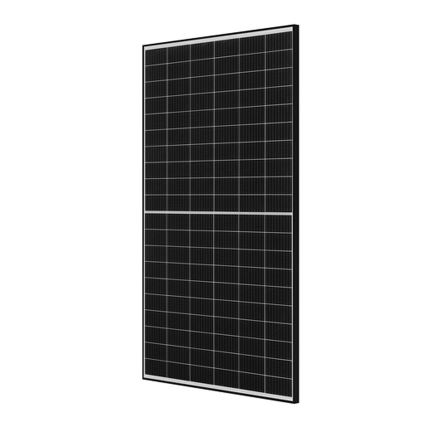 Painel solar fotovoltaico JA SOLAR 380Wp armação preta IP68 Half Cut- palete 31 unid.
