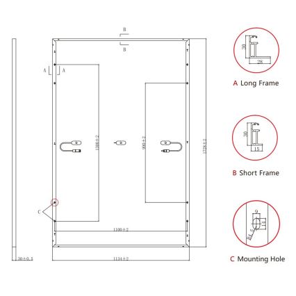 Painel solar fotovoltaico Jolywood Ntype 415Wp IP68 bifacial