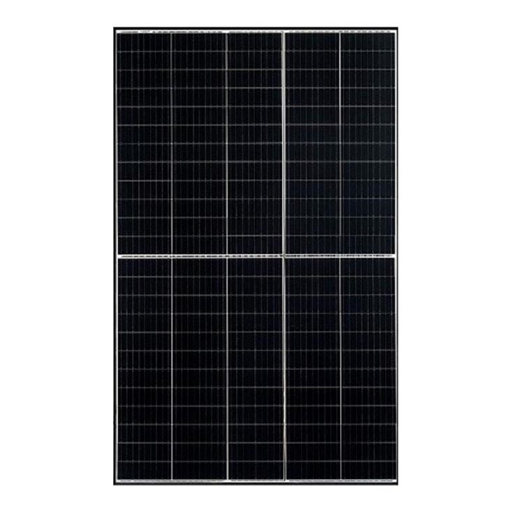 Painel solar fotovoltaico RISEN 400Wp armação preta IP68 Meio corte