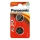 Panasonic - 2 Pilhas de célula de botão de lítio CR2016 3V 72 mAh