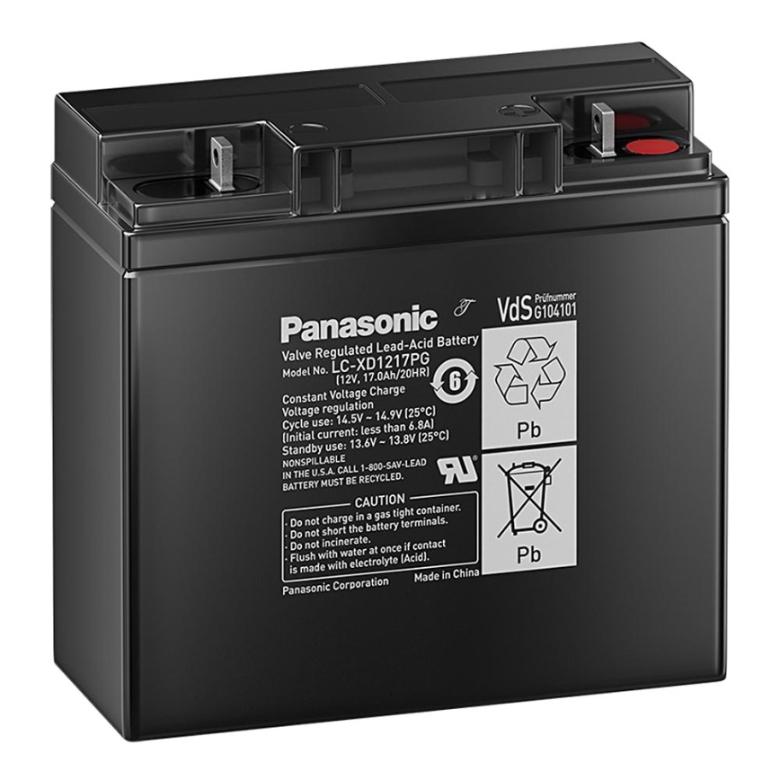 Panasonic LC-XD1217PG - Acumulador de chumbo-ácido 12V/17Ah/olho M5
