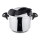 Panela de pressão TURBO 6 l aço inoxidável/preto
