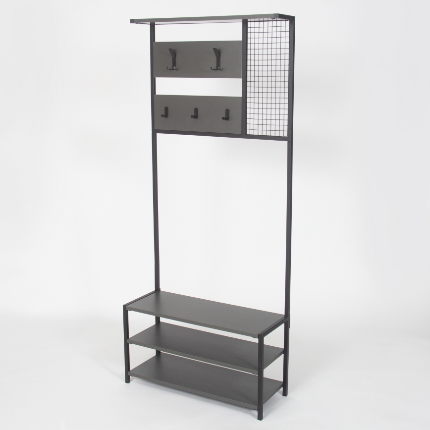 Parede do corredor NOMAD 182x78 cm preto/antracite