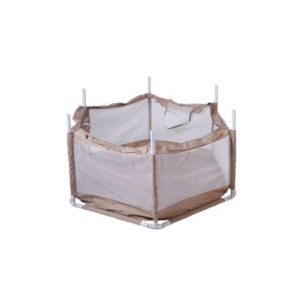 Parque infantil 120 cm castanho