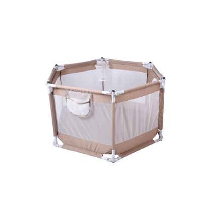 Parque infantil 120 cm castanho