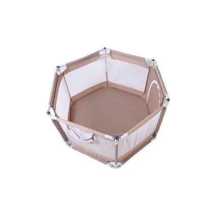 Parque infantil 120 cm castanho