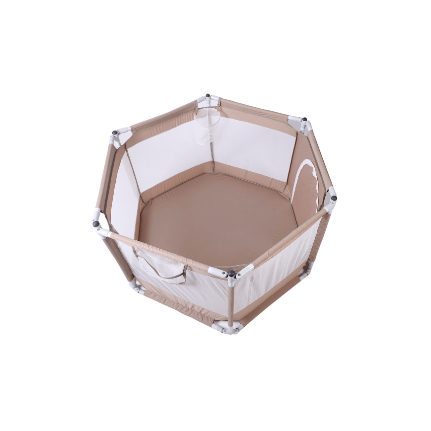 Parque infantil 120 cm castanho