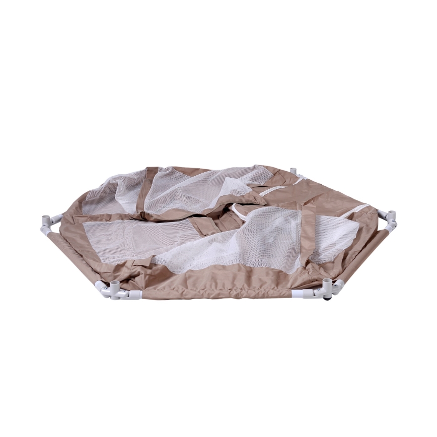 Parque infantil 120 cm castanho