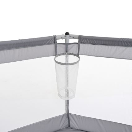 Parque infantil 120 cm cinzento