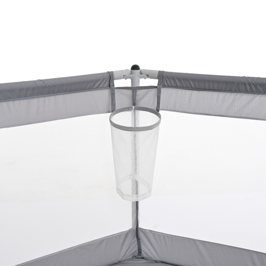 Parque infantil 120 cm cinzento