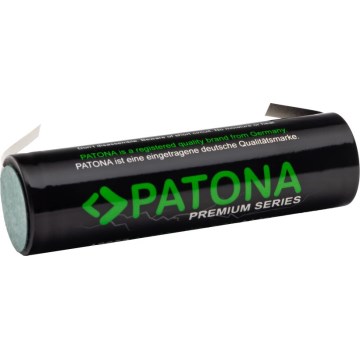 PATONA - Bateria 18650 Li-lon 3000mAh PREMIUM 3,7V com terminais em tira para soldar
