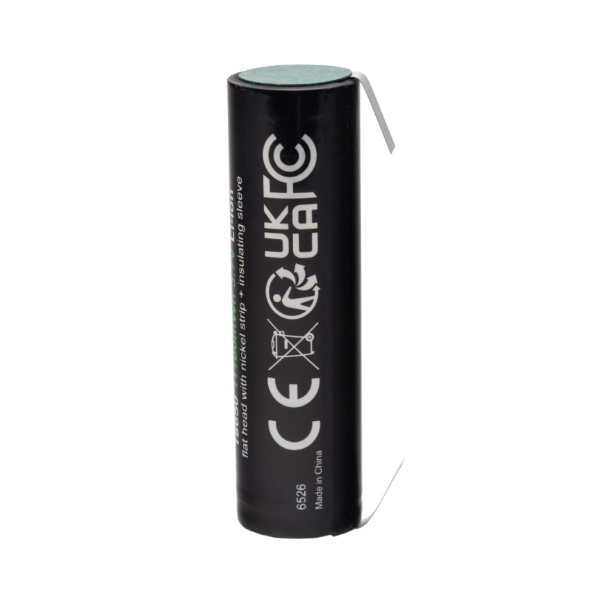 PATONA - Bateria 18650 Li-lon 3000mAh PREMIUM 3,7V com terminais em tira para soldar