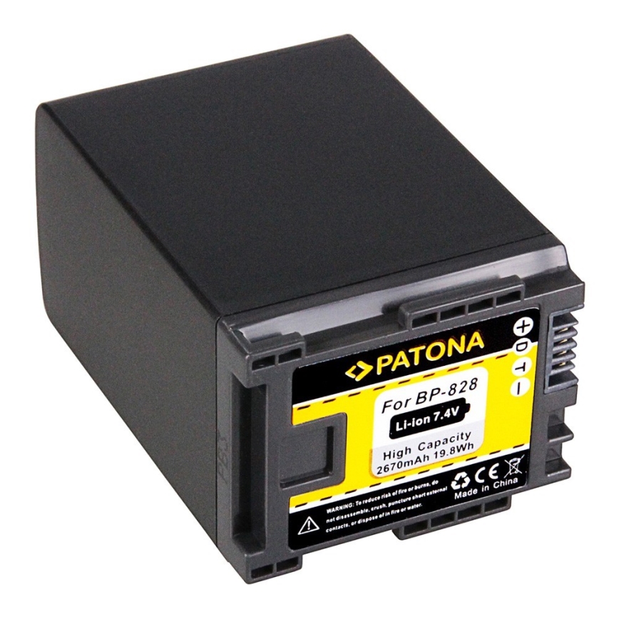 PATONA - Bateria Canon BP-828 2670mAh Li-Ion