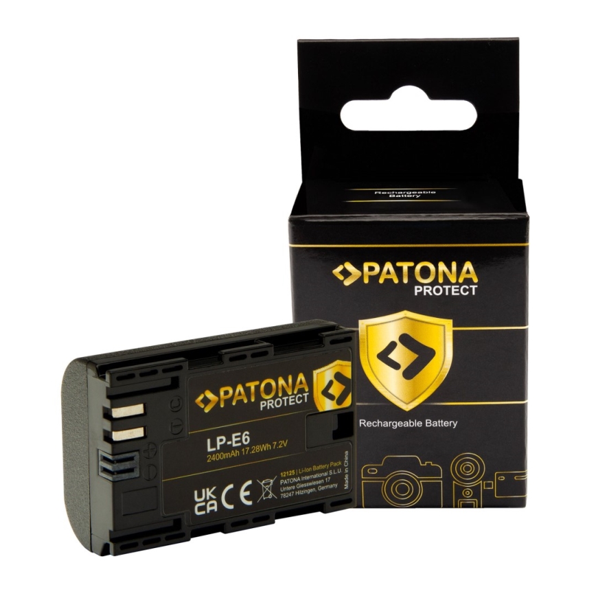 PATONA - Bateria Canon LP-E6 2400mAh Li-Ion Protect