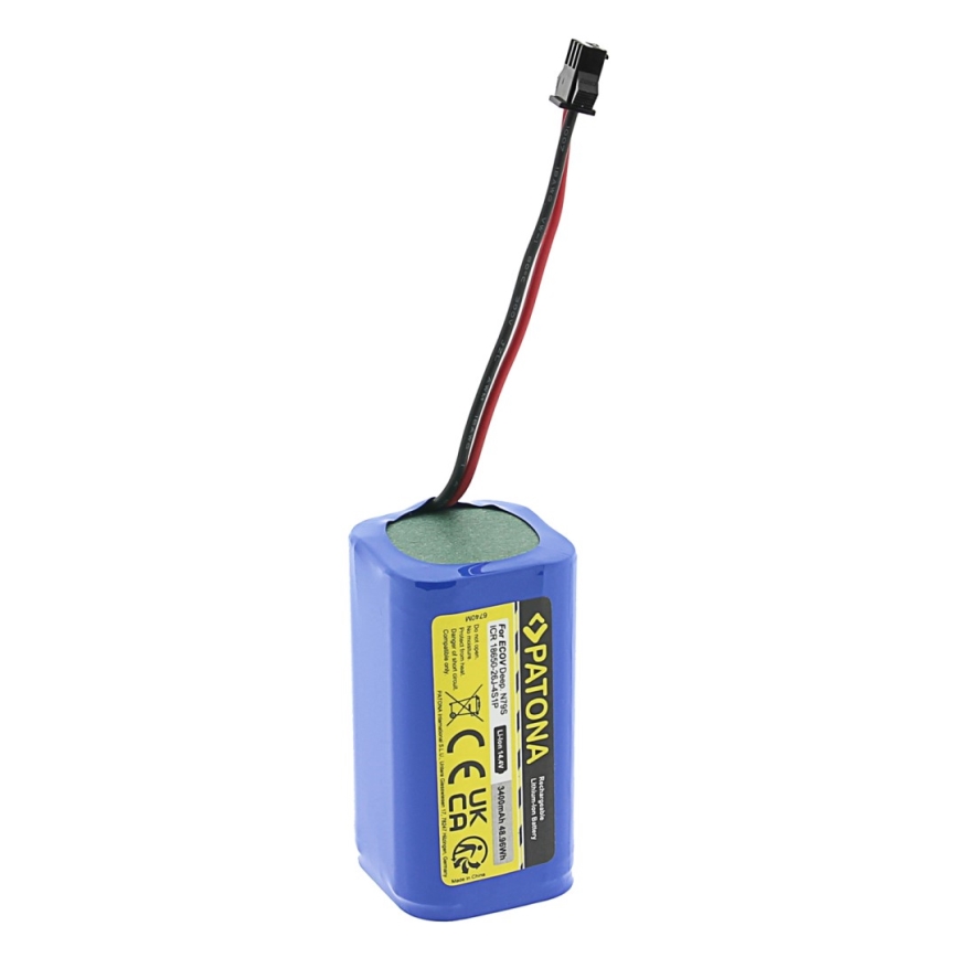 PATONA - Bateria Ecovacs Deebot 600/N79/715 3400mAh Li-lon 14,4V