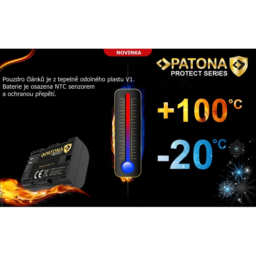 PATONA - Bateria Fuji NP-W235 2600mAh Li-Ion 7,2V Protect X-T4
