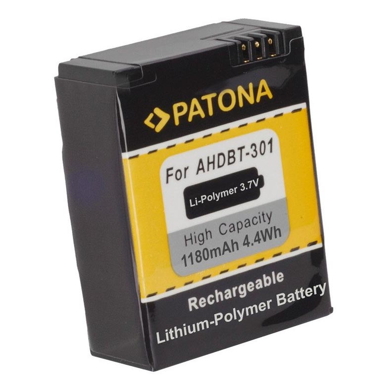 PATONA - Bateria GoPro HD Hero 3 1180 mAh Li-Pol