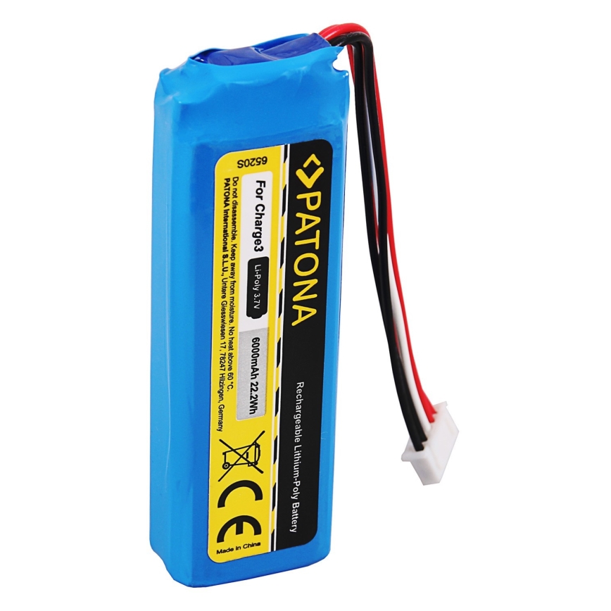 PATONA - Bateria JBL Charge 3 6000mAh 3,7V Li-Pol