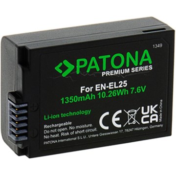 PATONA - Bateria Nikon EN-EL25 1350mAh Li-Ion 7,6V Premium Z50/Z fc