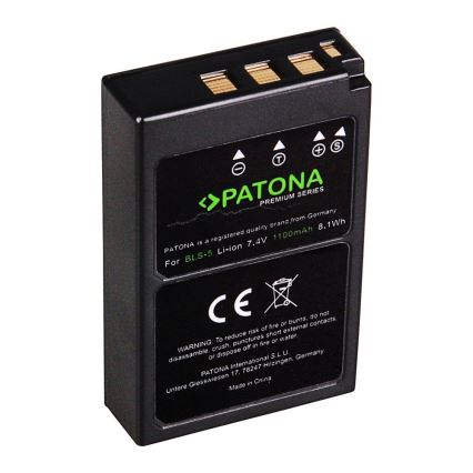 PATONA - Bateria Olympus BLS5 1100mAh Li-Ion Premium
