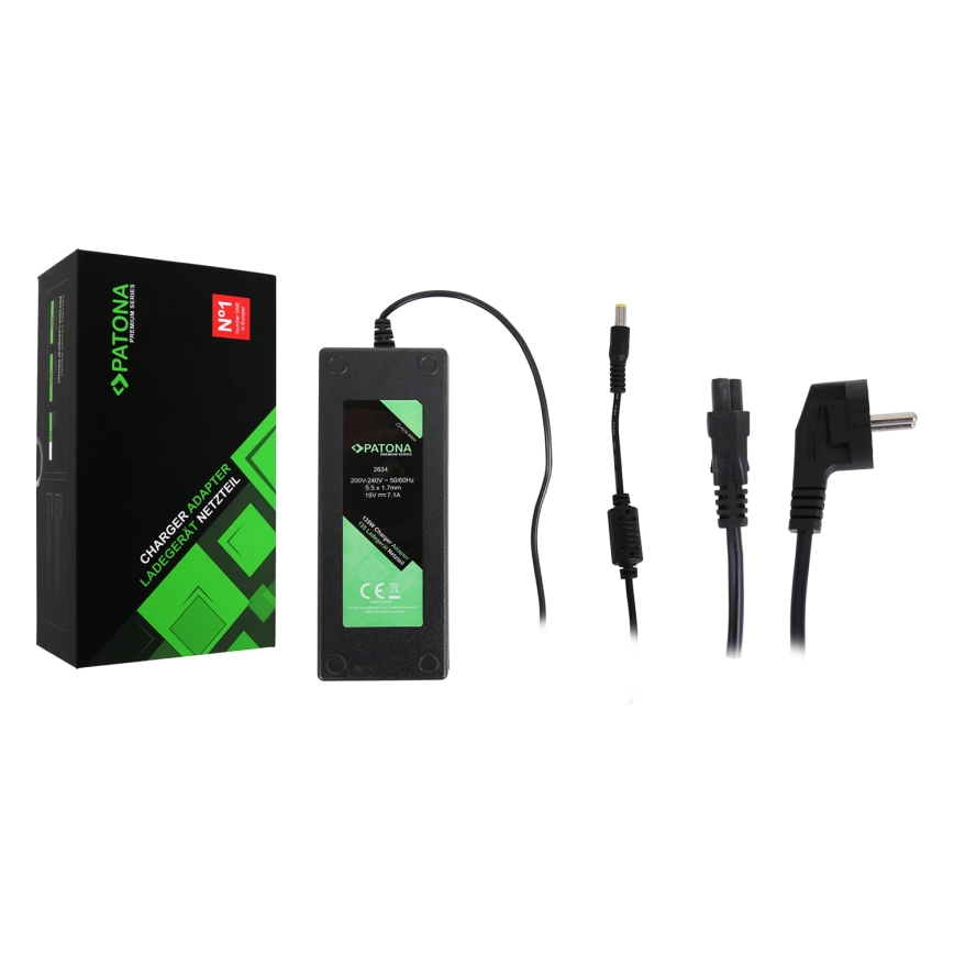 PATONA - Carregador Acer PREMIUM 19V/7,1A Conector 135W 5,5x1,7mm