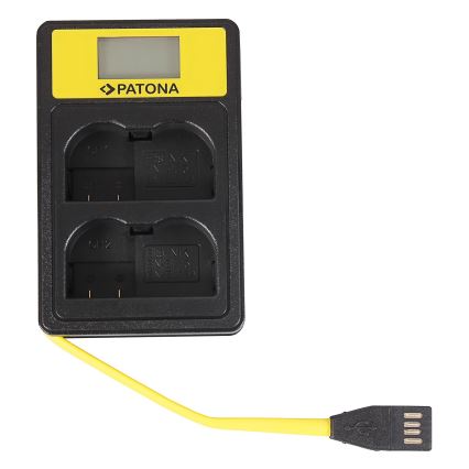 PATONA - Carregador Dual Nikon EN-EL15 s LCD,USB