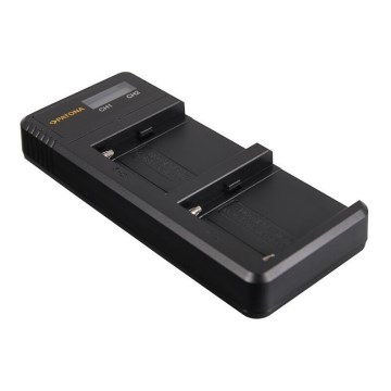 PATONA - Carregador Foto Dual LCD Sony F550/F750/F970 - USB